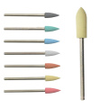 China Silicone Polishing Head Drill Bits For Nail Art